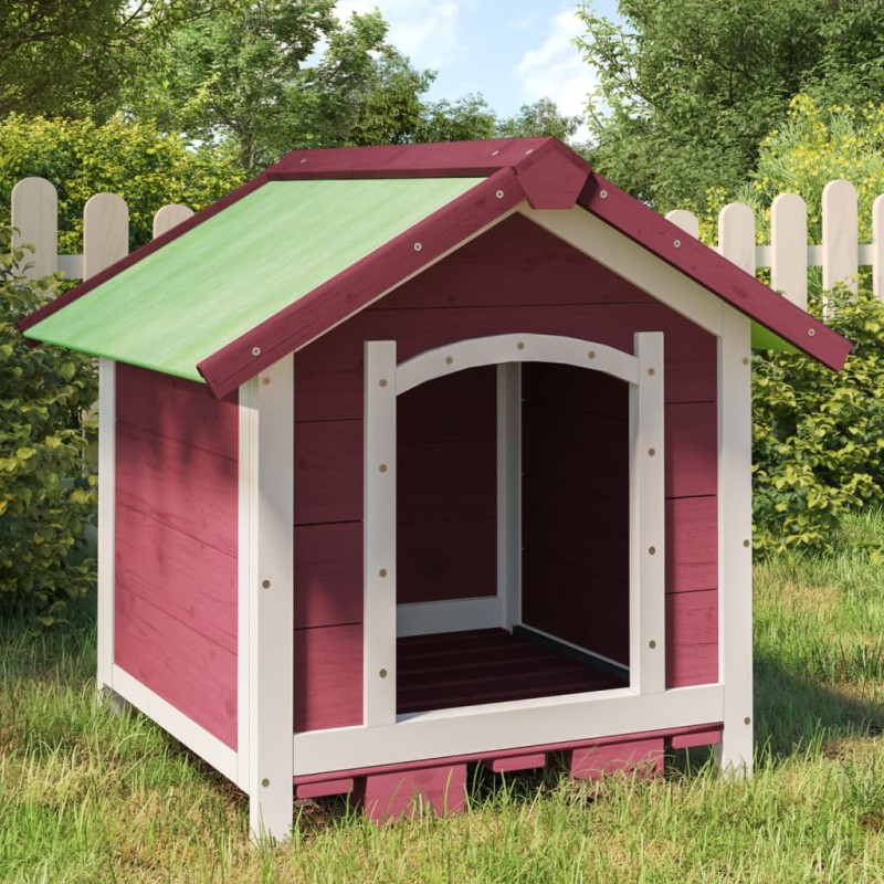 vidaXL Hundehütte Mokka 65x65x61,5 cm Massivholz Kiefer vidaXL Hundehütte Mokka 65x65x61,5 cm Massivholz Kiefer