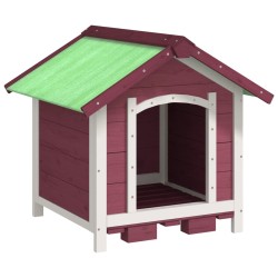 vidaXL Hundehütte Mokka 65x65x61,5 cm Massivholz Kiefer