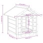 vidaXL Hundehütte Mokka 65x65x61,5 cm Massivholz Kiefer vidaXL Hundehütte Mokka 65x65x61,5 cm Massivholz Kiefer