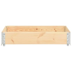 vidaXL Paletten-Aufsatzrahmen 100×150 cm Kiefern-Massivholz