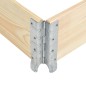 vidaXL Paletten-Aufsatzrahmen 100×150 cm Kiefern-Massivholz vidaXL Paletten-Aufsatzrahmen 100×150 cm Kiefern-Massivholz