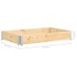 vidaXL Paletten-Aufsatzrahmen 100×150 cm Kiefern-Massivholz vidaXL Paletten-Aufsatzrahmen 100×150 cm Kiefern-Massivholz