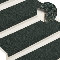 vidaXL Treppenmatten 15 Stk. Nadelvlies 65x21x4 cm Braun