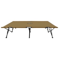 vidaXL Klappbare Sonnenliege für 2 Personen Taupe Stahl
