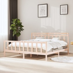 vidaXL Massivholzbett 200x200 cm
