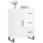 vidaXL Sideboard Hochglanz-Weiß 69,5x34x90 cm Holzwerkstoff vidaXL Sideboard Hochglanz-Weiß 69,5x34x90 cm Holzwerkstoff