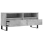 vidaXL TV-Schrank Betongrau 100x34,5x44,5 cm Holzwerkstoff vidaXL TV-Schrank Betongrau 100x34,5x44,5 cm Holzwerkstoff