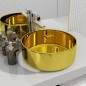 vidaXL Waschbecken 40 x 15 cm Keramik Golden vidaXL Waschbecken 40 x 15 cm Keramik Golden