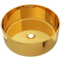 vidaXL Waschbecken 40 x 15 cm Keramik Golden vidaXL Waschbecken 40 x 15 cm Keramik Golden