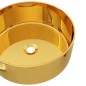 vidaXL Waschbecken 40 x 15 cm Keramik Golden vidaXL Waschbecken 40 x 15 cm Keramik Golden