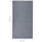 vidaXL Outdoor-Teppich Flachgewebe 80x150 cm Blau vidaXL Outdoor-Teppich Flachgewebe 80x150 cm Blau