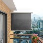 vidaXL Balkon-Seitenmarkise Multifunktional 150x200 cm Grau vidaXL Balkon-Seitenmarkise Multifunktional 150x200 cm Grau