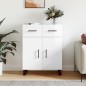 vidaXL Sideboard Hochglanz-Weiß 69,5x34x90 cm Holzwerkstoff vidaXL Sideboard Hochglanz-Weiß 69,5x34x90 cm Holzwerkstoff