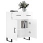 vidaXL Sideboard Hochglanz-Weiß 69,5x34x90 cm Holzwerkstoff vidaXL Sideboard Hochglanz-Weiß 69,5x34x90 cm Holzwerkstoff