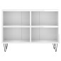 vidaXL TV-Schrank Hochglanz-Weiß 69,5x30x50 cm Holzwerkstoff vidaXL TV-Schrank Hochglanz-Weiß 69,5x30x50 cm Holzwerkstoff