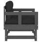 vidaXL Gartenstühle mit Kissen 2 Stk. Grau Massivholz Kiefer vidaXL Gartenstühle mit Kissen 2 Stk. Grau Massivholz Kiefer