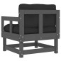 vidaXL Gartenstühle mit Kissen 2 Stk. Grau Massivholz Kiefer vidaXL Gartenstühle mit Kissen 2 Stk. Grau Massivholz Kiefer