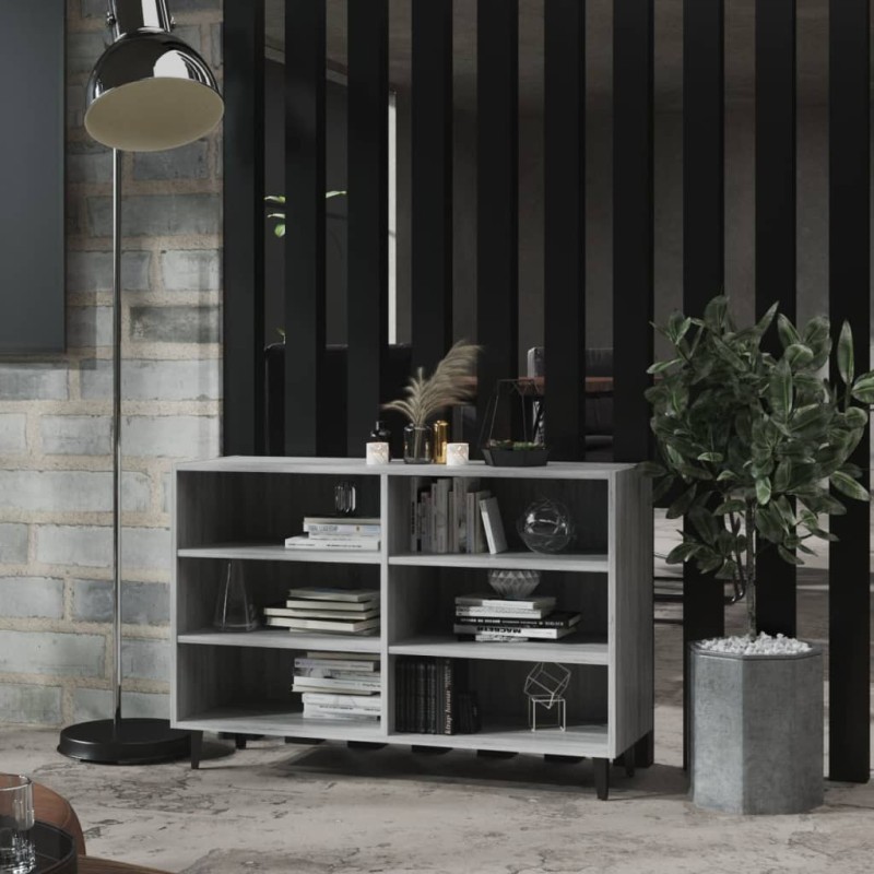 vidaXL Sideboard Grau Sonoma 103,5x35x70 cm Holzwerkstoff vidaXL Sideboard Grau Sonoma 103,5x35x70 cm Holzwerkstoff