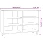 vidaXL Sideboard Grau Sonoma 103,5x35x70 cm Holzwerkstoff vidaXL Sideboard Grau Sonoma 103,5x35x70 cm Holzwerkstoff