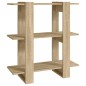 vidaXL Bücherregal/Raumteiler Sonoma-Eiche 80x30x87 cm vidaXL Bücherregal/Raumteiler Sonoma-Eiche 80x30x87 cm