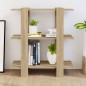 vidaXL Bücherregal/Raumteiler Sonoma-Eiche 80x30x87 cm vidaXL Bücherregal/Raumteiler Sonoma-Eiche 80x30x87 cm