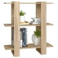 vidaXL Bücherregal/Raumteiler Sonoma-Eiche 80x30x87 cm vidaXL Bücherregal/Raumteiler Sonoma-Eiche 80x30x87 cm