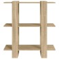 vidaXL Bücherregal/Raumteiler Sonoma-Eiche 80x30x87 cm vidaXL Bücherregal/Raumteiler Sonoma-Eiche 80x30x87 cm