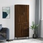 Highboard Braun Eichen-Optik 69,5x34x180 cm Holzwerkstoff Highboard Braun Eichen-Optik 69,5x34x180 cm Holzwerkstoff