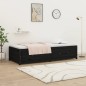 vidaXL Tagesbett Schwarz 90x190 cm Massivholz Kiefer vidaXL Tagesbett Schwarz 90x190 cm Massivholz Kiefer