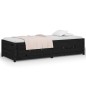 vidaXL Tagesbett Schwarz 90x190 cm Massivholz Kiefer vidaXL Tagesbett Schwarz 90x190 cm Massivholz Kiefer