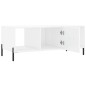 vidaXL Couchtisch Hochglanz-Weiß 102x50x40 cm Holzwerkstoff vidaXL Couchtisch Hochglanz-Weiß 102x50x40 cm Holzwerkstoff