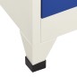 vidaXL Schließfachschrank Grau und Blau 90x45x180 cm Stahl vidaXL Schließfachschrank Grau und Blau 90x45x180 cm Stahl