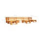 vidaXL 6-tlg. Garten-Lounge-Set aus Paletten Holz Honigbraun vidaXL 6-tlg. Garten-Lounge-Set aus Paletten Holz Honigbraun