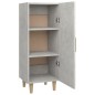 vidaXL Sideboard Betongrau 34,5x34x90 cm Holzwerkstoff
