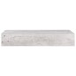 vidaXL Wandregale mit Schubladen 2 Stk. Betongrau 60x23,5x10 cm MDF vidaXL Wandregale mit Schubladen 2 Stk. Betongrau 60x23,5x10 cm MDF