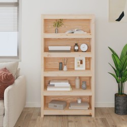 vidaXL Bücherregal 80x35x154 cm Massivholz Kiefer
