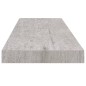 vidaXL Schweberegal Betongrau 80x23,5x3,8 cm MDF vidaXL Schweberegal Betongrau 80x23,5x3,8 cm MDF