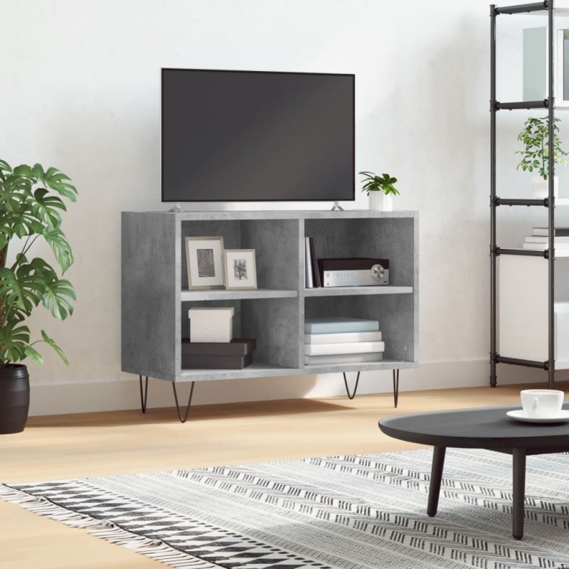 vidaXL TV-Schrank Betongrau 69,5x30x50 cm Holzwerkstoff vidaXL TV-Schrank Betongrau 69,5x30x50 cm Holzwerkstoff