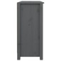 vidaXL Sideboard Grau 100x35x74,5 cm Massivholz Kiefer vidaXL Sideboard Grau 100x35x74,5 cm Massivholz Kiefer