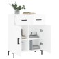 vidaXL Sideboard Hochglanz-Weiß 69,5x34x90 cm Holzwerkstoff vidaXL Sideboard Hochglanz-Weiß 69,5x34x90 cm Holzwerkstoff
