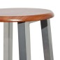 vidaXL Barhocker 4 Stk. Silbern und Braun MDF vidaXL Barhocker 4 Stk. Silbern und Braun MDF