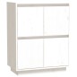 vidaXL Sideboard Weiß 60x34x75 cm Massivholz Kiefer vidaXL Sideboard Weiß 60x34x75 cm Massivholz Kiefer