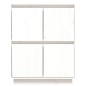 vidaXL Sideboard Weiß 60x34x75 cm Massivholz Kiefer vidaXL Sideboard Weiß 60x34x75 cm Massivholz Kiefer