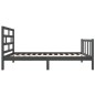 vidaXL Massivholzbett Grau Kiefer 90x200 cm vidaXL Massivholzbett Grau Kiefer 90x200 cm