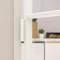 vidaXL Innentür Weiß 93x201,5 cm Hartglas & Aluminium Schlank vidaXL Innentür Weiß 93x201,5 cm Hartglas & Aluminium Schlank