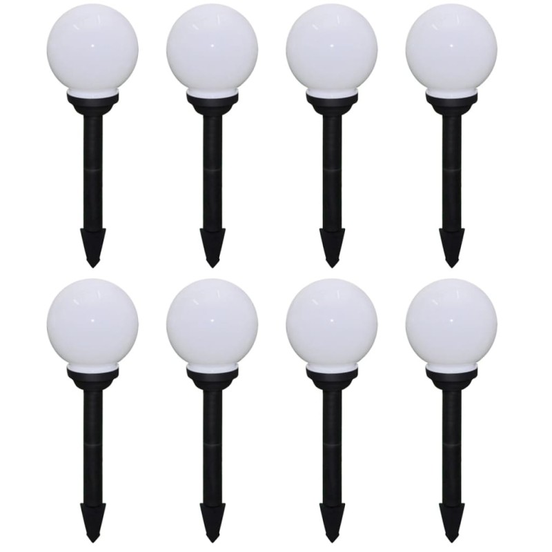Wegeleuchten 8 Stk. LED 15 cm mit Erdspieß Wegeleuchten 8 Stk. LED 15 cm mit Erdspieß