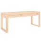 vidaXL Gartenbank 110x38x45 cm Massivholz Kiefer vidaXL Gartenbank 110x38x45 cm Massivholz Kiefer