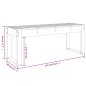 vidaXL Gartenbank 110x38x45 cm Massivholz Kiefer vidaXL Gartenbank 110x38x45 cm Massivholz Kiefer