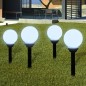 Wegeleuchten 8 Stk. LED 15 cm mit Erdspieß Wegeleuchten 8 Stk. LED 15 cm mit Erdspieß
