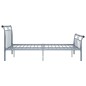 vidaXL Bettgestell Grau Metall 140x200 cm vidaXL Bettgestell Grau Metall 140x200 cm